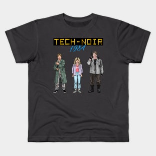 Tech-Noir Neon 1984 Kids T-Shirt